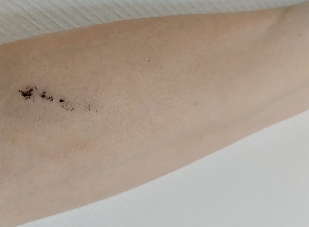 クレンジング流した後の写真